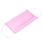 Antibacterial Custom Surgical Mask , Fluid Resistant Pink Disposable Mask