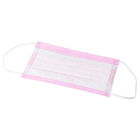 Antibacterial Custom Surgical Mask , Fluid Resistant Pink Disposable Mask