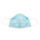 Eco Friendly Standard Earloop Face Mask , Sterile Blue Disposable Mask