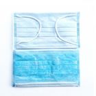 Anti Viral Disposable Breathing Mask , Blue Earloop Medical Masks
