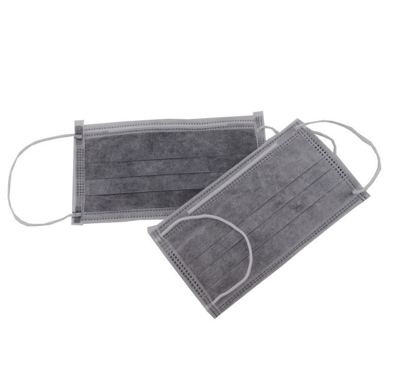 Fashionable Activated Carbon Dust Mask 4 Ply Non - Woven Design Single Use