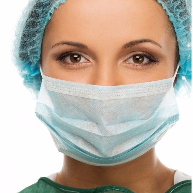 Disposable Dust Mask Bacteria Proof / 3 Layer Disposable Medical Face Mask